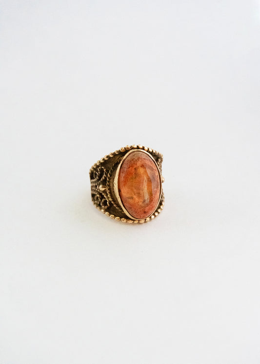 Vintage Pink Fire Ring