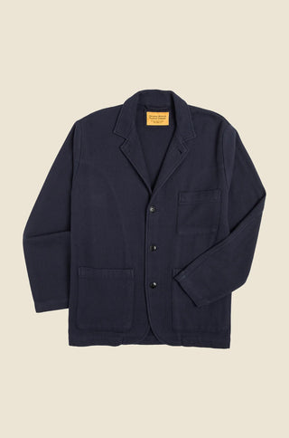 N°249 5-Roll-3 Button Soft Jacket, Navy Herringbone Twill