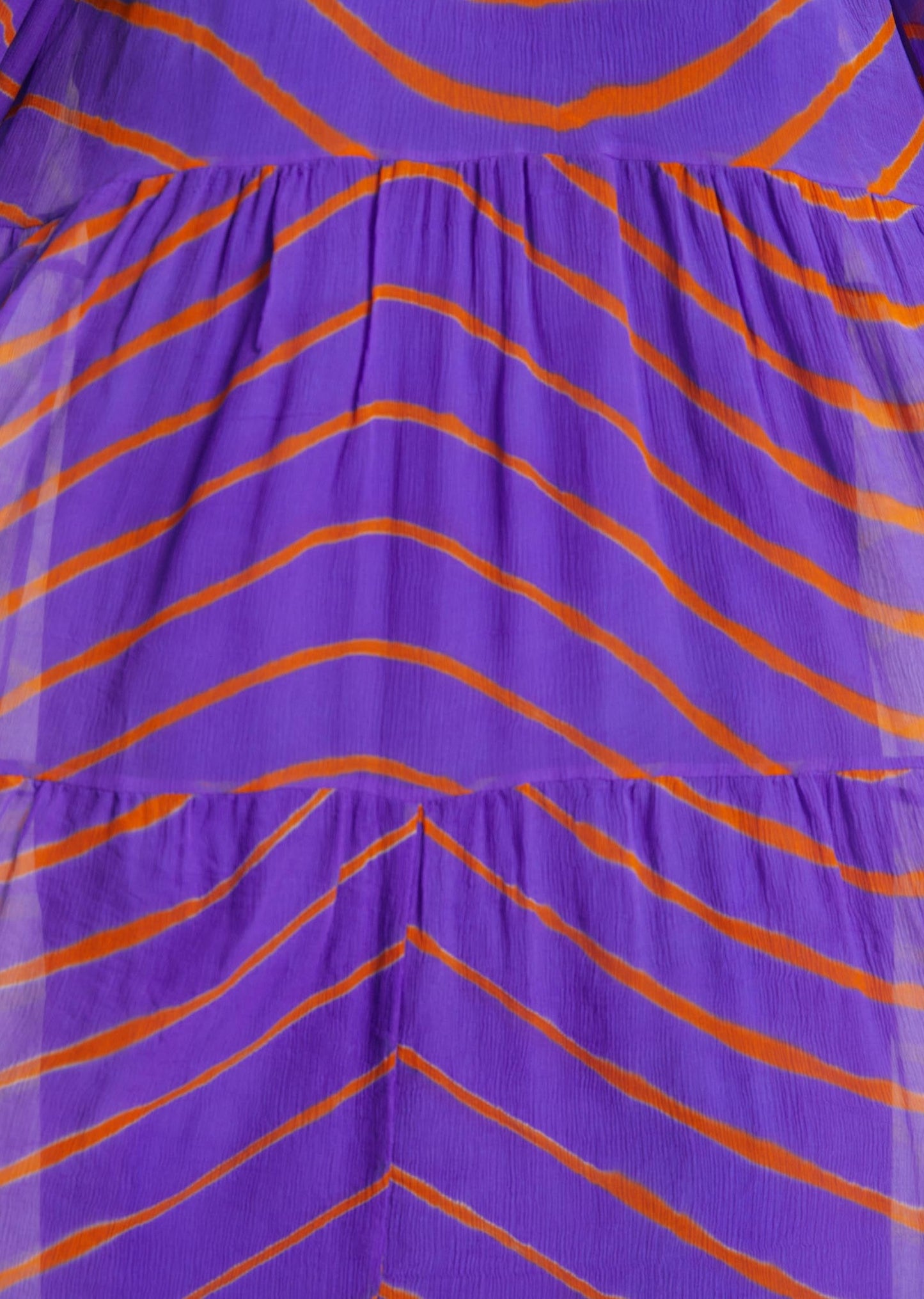 Cece Dress - Violet and Tangerine Stripe