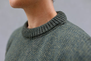 Double Vent Sweater, Army Green