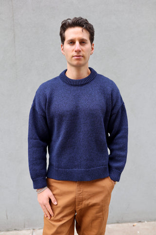 Double Vent Sweater, Dark Blue
