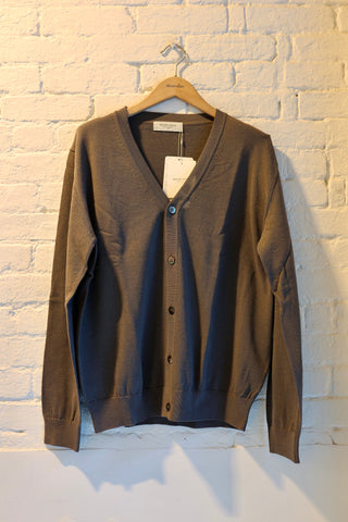 Ice Cotton Cardigan, Charcoal