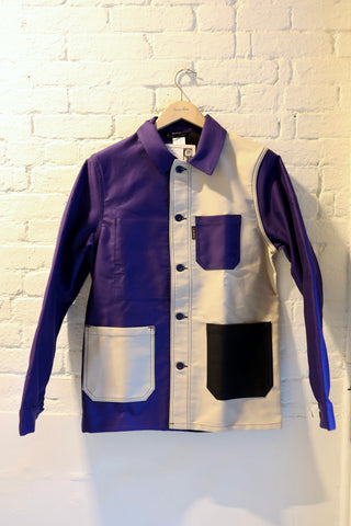 Veste de travail Moleskine, White and Blue