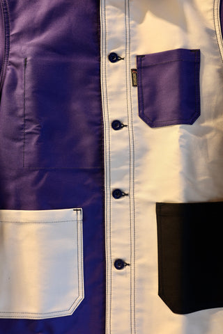 Veste de travail Moleskine, White and Blue