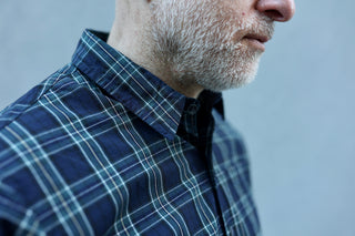 The Vented Shirt, Navy/Green Plaid