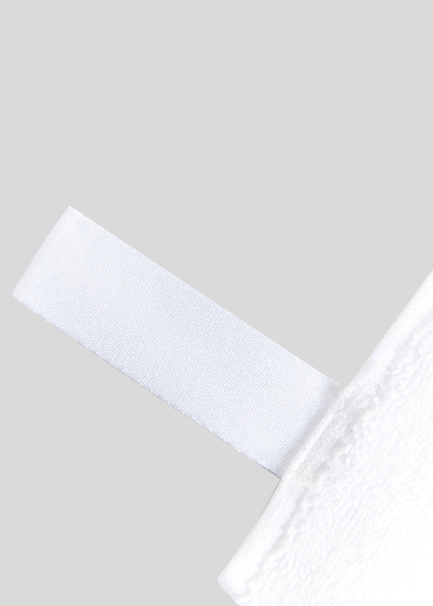 close up of towel loop laying flat