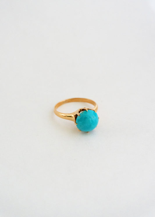 Vintage Turquoise 14 K ring