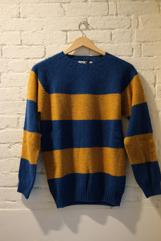 Block Stripe Crew Neck