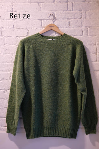 Shaggy Crew Neck Wool Sweater
