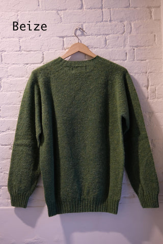 Shaggy Crew Neck Wool Sweater