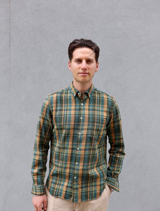 The Single Needle Shirt, Pine Plaid