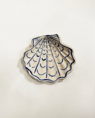 Catchall Seashell Dish Blue