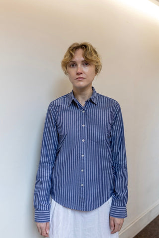 Women's Reverse Seam, Deep Blue Stripe