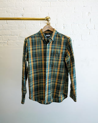 The Single Needle Shirt, Pine Plaid