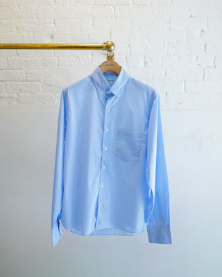 The Single Needle Shirt, Royal Blue Stripe