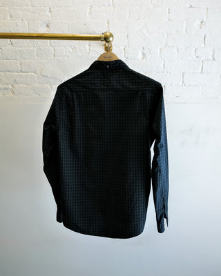 Single Needle Shirt, Blue/Green Plaid