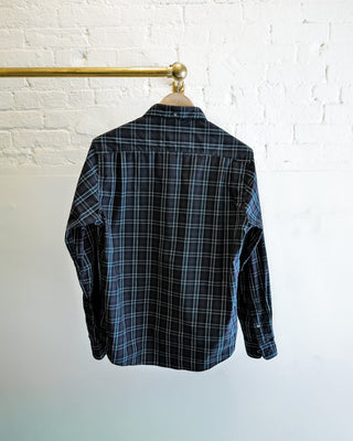 The Vented Shirt, Navy/Green Plaid