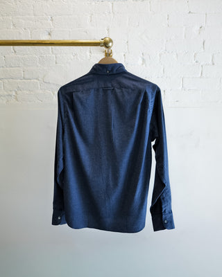 Single Needle Shirt, Brushed Blue
