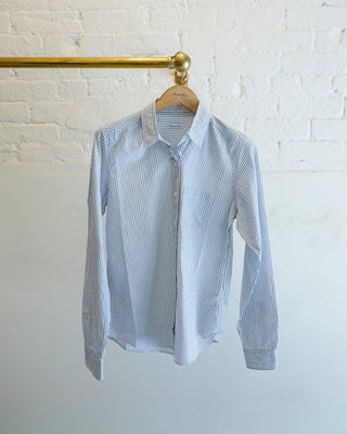 Women's Reverse Seam, Double Blue Stripe
