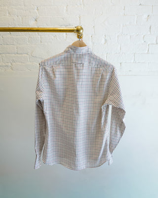 Single Needle Shirt, Brown Check