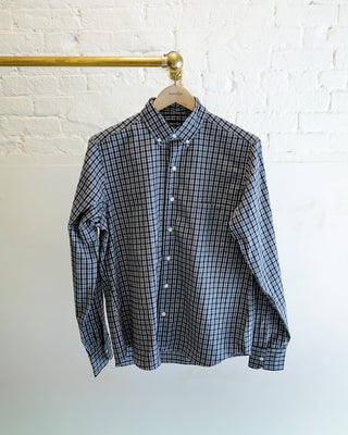 Single Needle Shirt, Grey Check