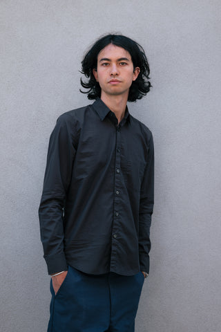 The Reverse Seam Shirt, Washed Black