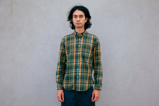 The Single Needle Shirt, Pine Plaid