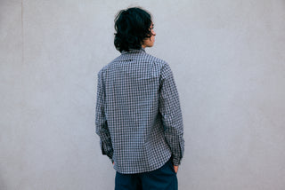 Single Needle Shirt, Grey Check