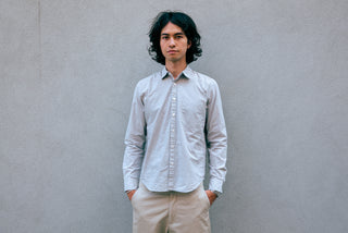 The Reverse Seam Shirt, Grey Check