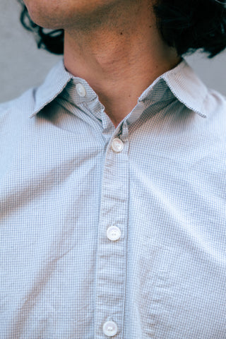 The Reverse Seam Shirt, Grey Check