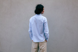 The Single Needle Shirt, Royal Blue Stripe