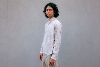 Single Needle Shirt, Brown Check