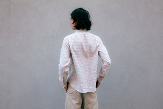 Single Needle Shirt, Brown Check
