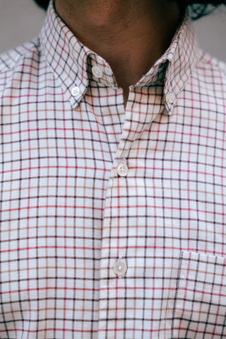 Single Needle Shirt, Brown Check