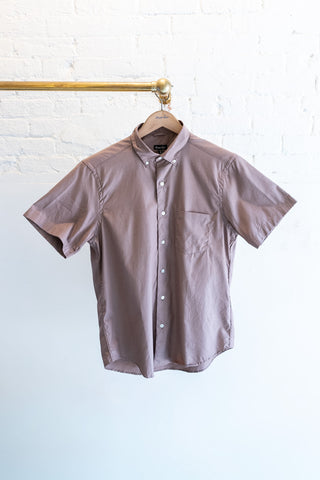 Short Sleeve Single Needle Shirt, Cocoa
