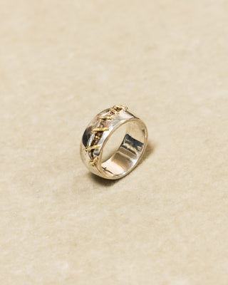 Silver and Gold "Frankenstein" Ring