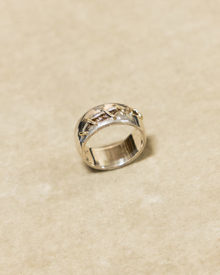 Silver and Gold "Frankenstein" Ring