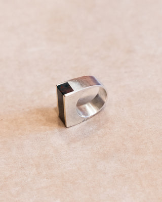 Sterling Silver Ring with Bloodstone