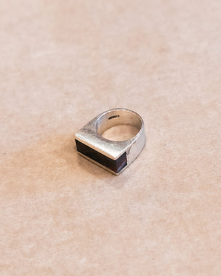 Sterling Silver Ring with Bloodstone