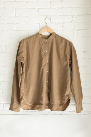 Women's Stand Collar L/S, Umber