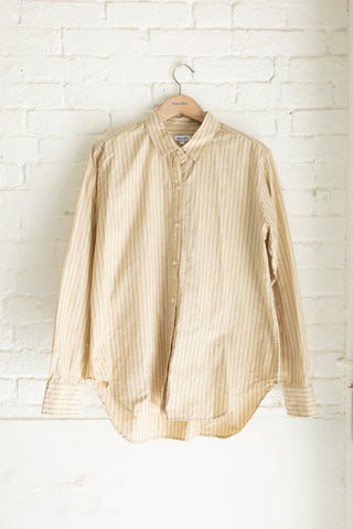 Women's Studio Shirt, Buttercup Navy/White Multi-Stripe