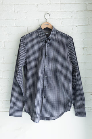 The Reverse Seam Shirt, Black/Grey Plaid