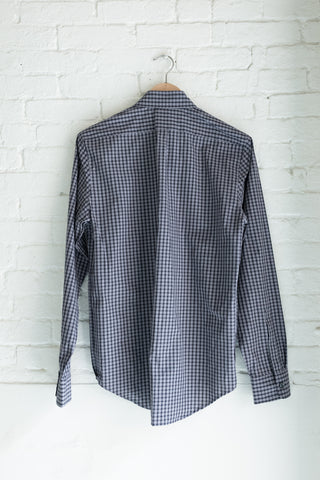 The Reverse Seam Shirt, Black/Grey Plaid