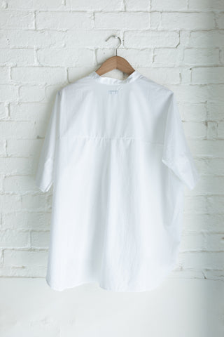 Women's Oversized Stand Collar S/S, Quartz