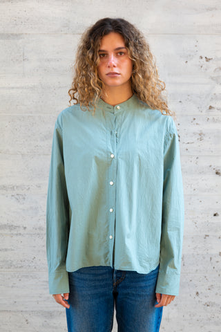 Women's Stand Collar L/S, Eucalyptus