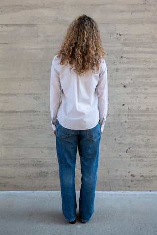 Women's Reverse Seam, Double Blue Stripe