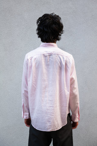 The Collegiate Shirt, Pink Emboss Stripe