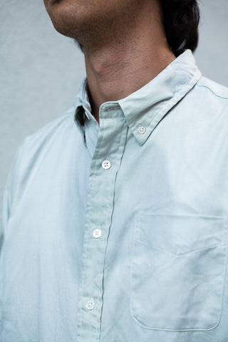 The Collegiate Shirt, Laurel Green Oxford Open-Weave