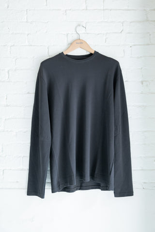 The Pique Long Sleeve, Asphalt