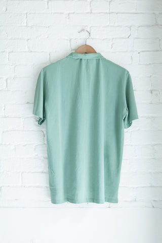 The Cropped Collar Polo, Sage